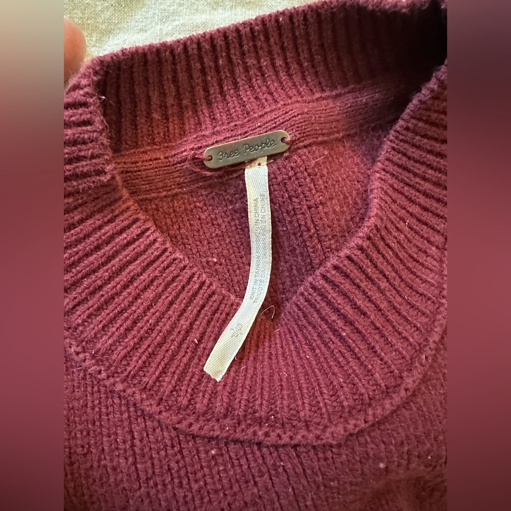 Free People Oversized Colorblock Sweater - Picture 2 of 6